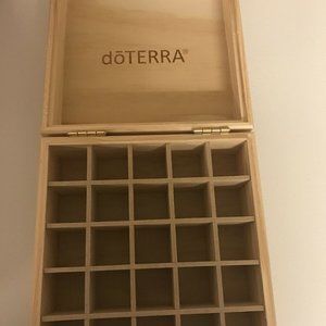 doTERRA Wooden Box Holds 25 Bottles 7” X 7” X 3 1/